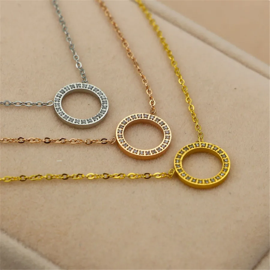 316L-Stainless-Steel-Gols-Plated-Round-Loop-Crystal-Pendant-Necklace-Link-Chain-Necklace-Rose-Gold-Fashion (3)