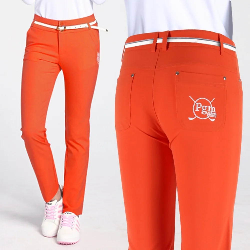

Lady Clothes Women Golf Pants XS-L Trousers Hight Elasticity Sportwear female Slim Pant Trouser pencil Golf Tennis Pant Solid