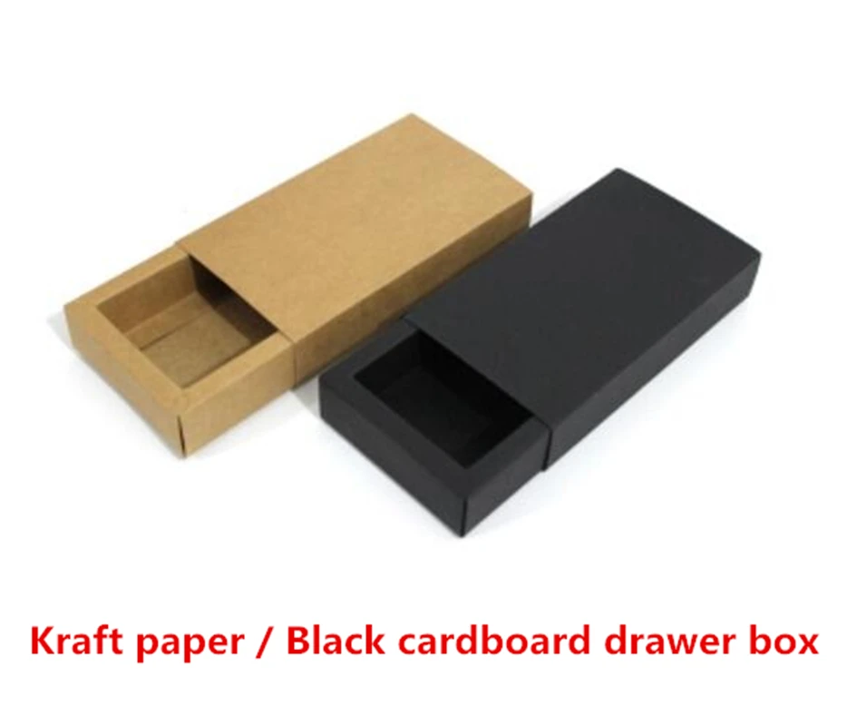 Жесткая железная крафт-бумага ручной работы мыло чай маленькая подарочная упаковка коробки для выпечки крафт-бумага черный картон ящики