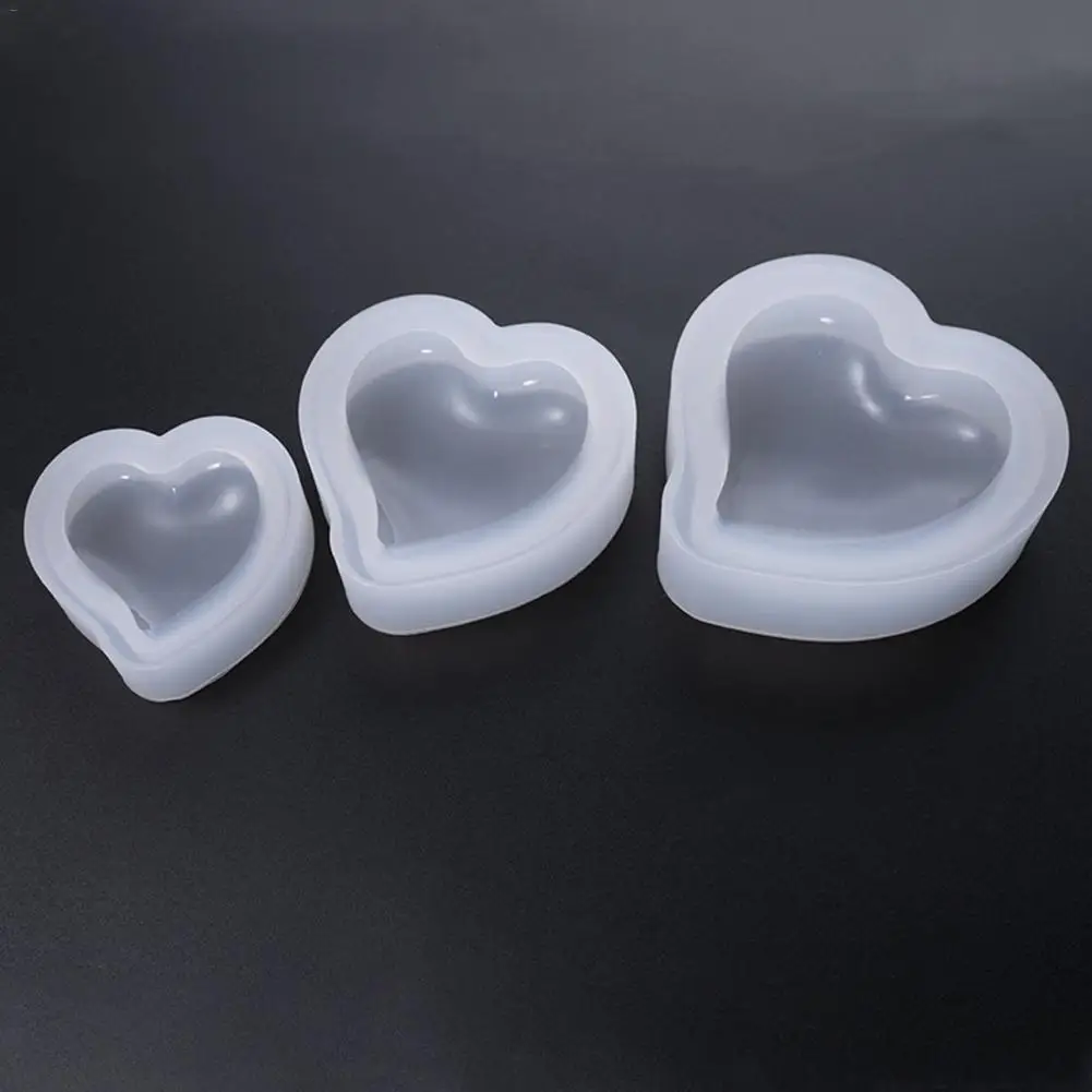

DIY Crystal Epoxy Glue Mold Heart Shape Cake Jewelry Silicone Mold