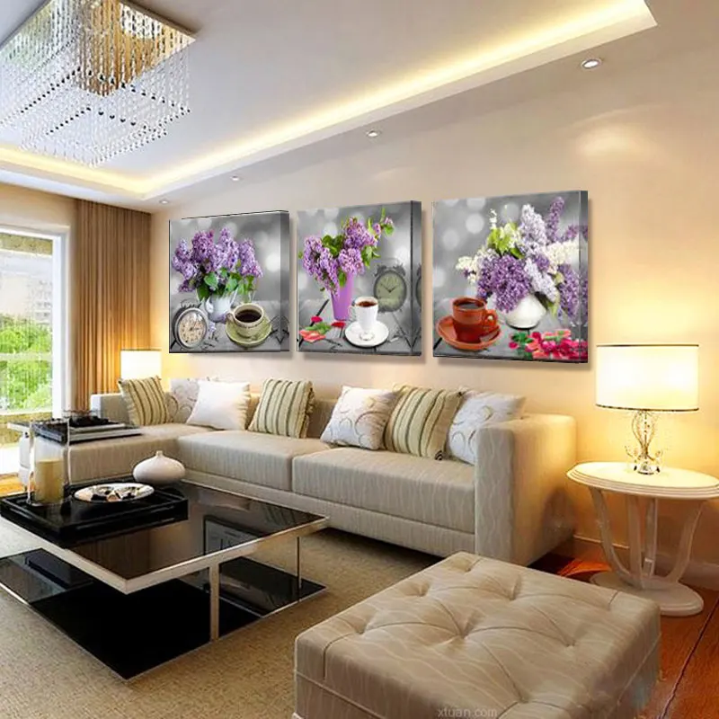Картины на холсте, картины для украшения дома, настенные картины для гостиной, модульная Орхидея, настенная живопись, цветок, без рамки - Цвет: painting 12