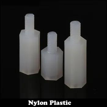 

M2.5 M2.5x12 M2.5x12 M2.5*15 M2.5x15 6 Plastic Single End Stud Nylon Pillar White Male To Female Hex Standoff Stand off Spacer