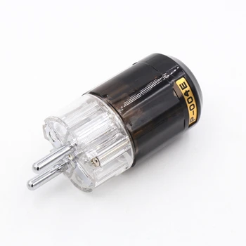

2PCS High Quality Rhodium Plated P004E Schuko EU Male Power Plug Connector