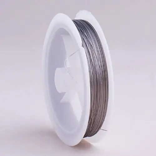 98.5 Yards Tigertail Wire Beading Wire Cord Thread Silver Strong Flexible 0.3mm