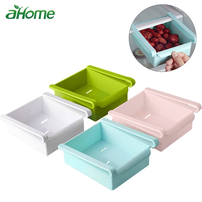 1pcs Slide Kitchen Refrigerator Organizer Multi Functional Storage