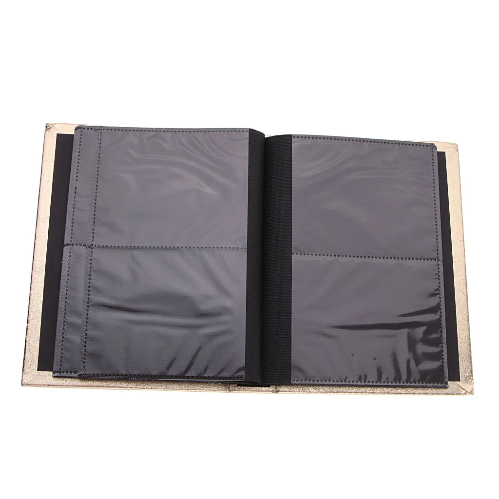 Transparent Page Photo Album -Sticker Holder –Scrapbook- Picture Display Book 30 Pages /120pcs Capacity –PU Leather Cover