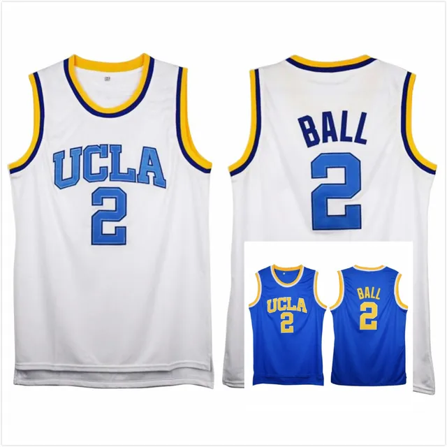 2018 Mens Lonzo 2 BALL Jerseys Bruins UCLA Jerseys Blue White Stitched