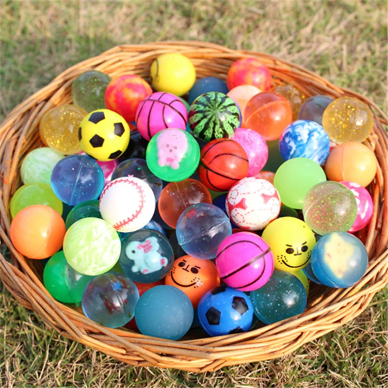 Забавные Игрушечные Мячи смешанный упругий шар твердый плавающий прыгающий ребенок эластичный резиновый мяч пинбол упругие игрушки