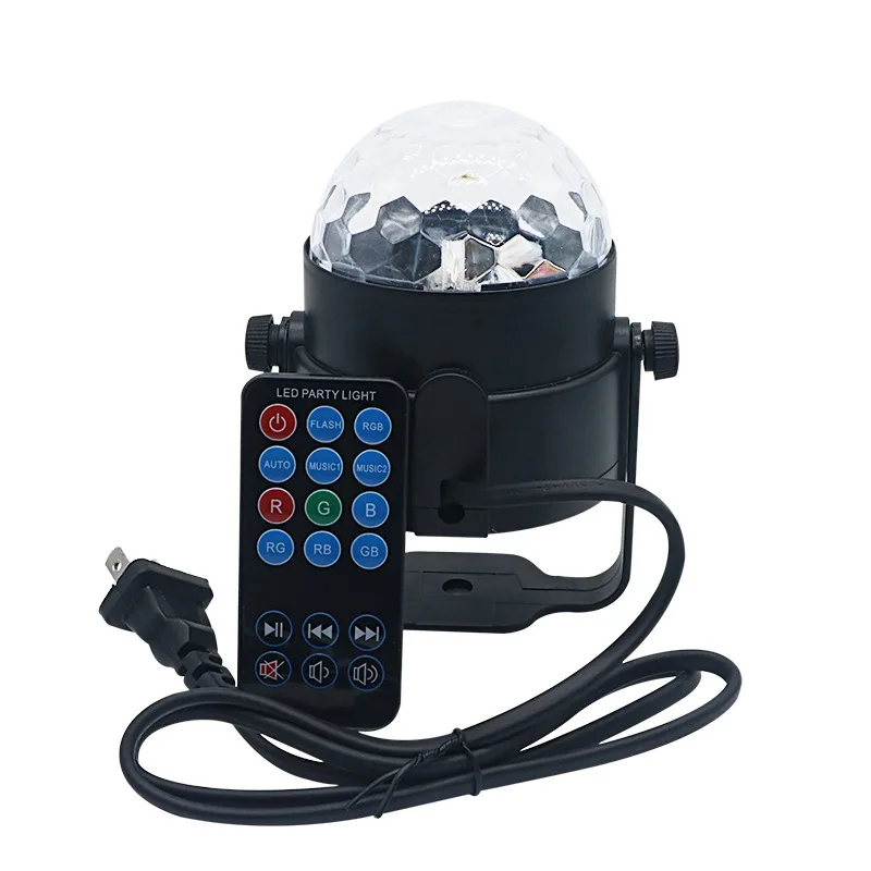 SZYOUMY ИК-пульт RGB светодиодный Кристалл Магия вращающийся шар сцены USB 5 В красочный КТВ DJ Микшеры управление Музыкой свет