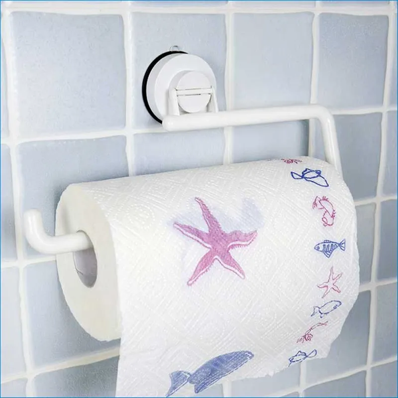 kitchen plastic paper towel holder,Sucker paper towel roll holder