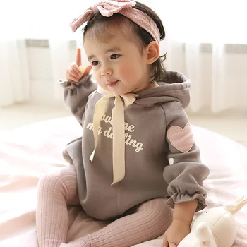 

0-24M Baby Rompers Cute Long Sleeve Rompers Newborn Infant Girl Boy Jumpers Toddler Kids Baby Hooded Jumpsuits Outfits Clothes