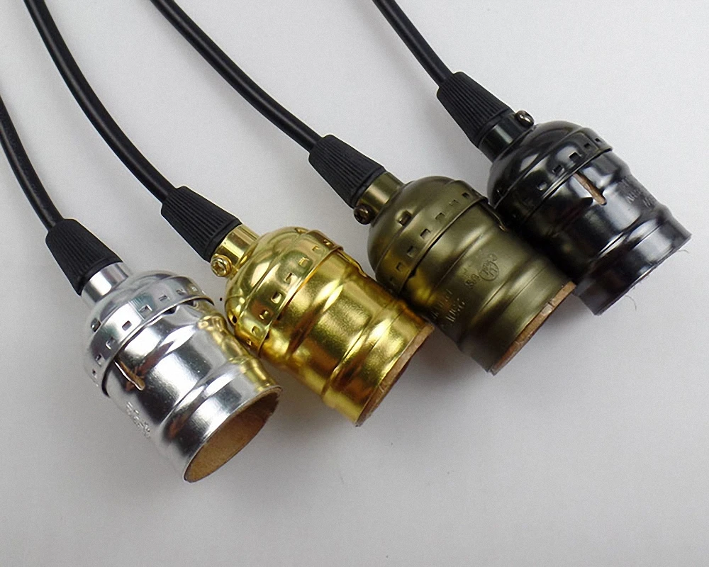 vintage edison lamp socket E26 screw bulb base Aluminum lamp holder