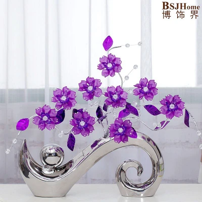 Минималистичная керамическая акриловая креативная простая модная ваза для цветов аксессуары для украшения дома ремесла для комнаты Свадебная ваза статуэтки - Цвет: H