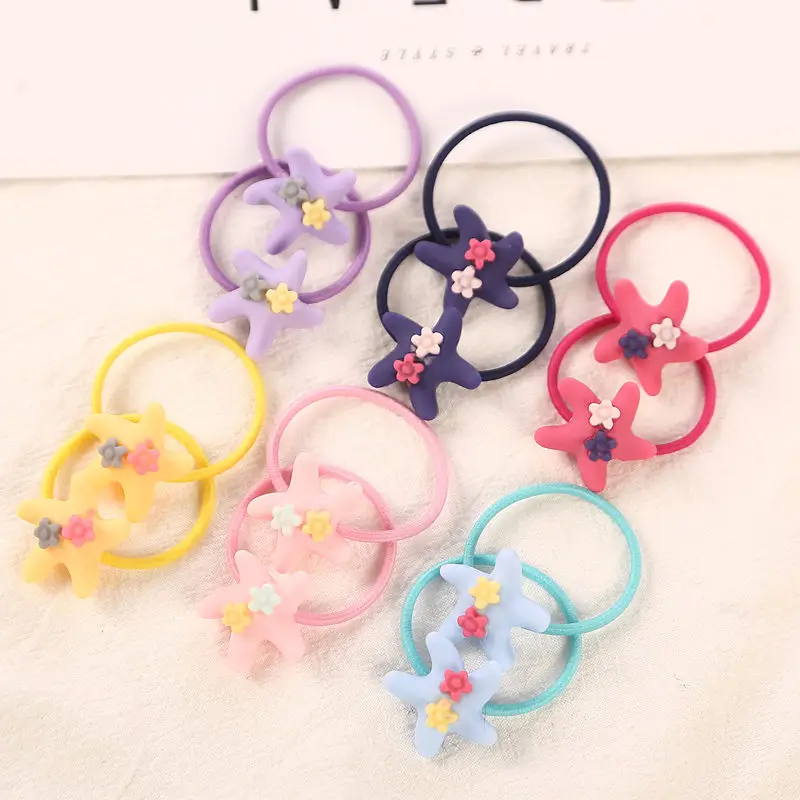 

12Pcs/Lot Fashion 3cm Pink Child Hair Rubber Bands Accessories Wholesale Candy Colors Cute Elastics Hair Rope For Girls Kids