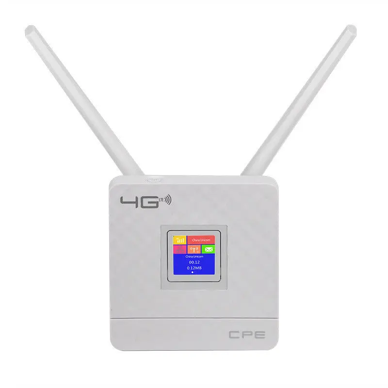 Wireless CPE 4G Wifi Router Portable Gateway FDD TDD LTE WCDMA GSM Global Unlock External Antennas 5