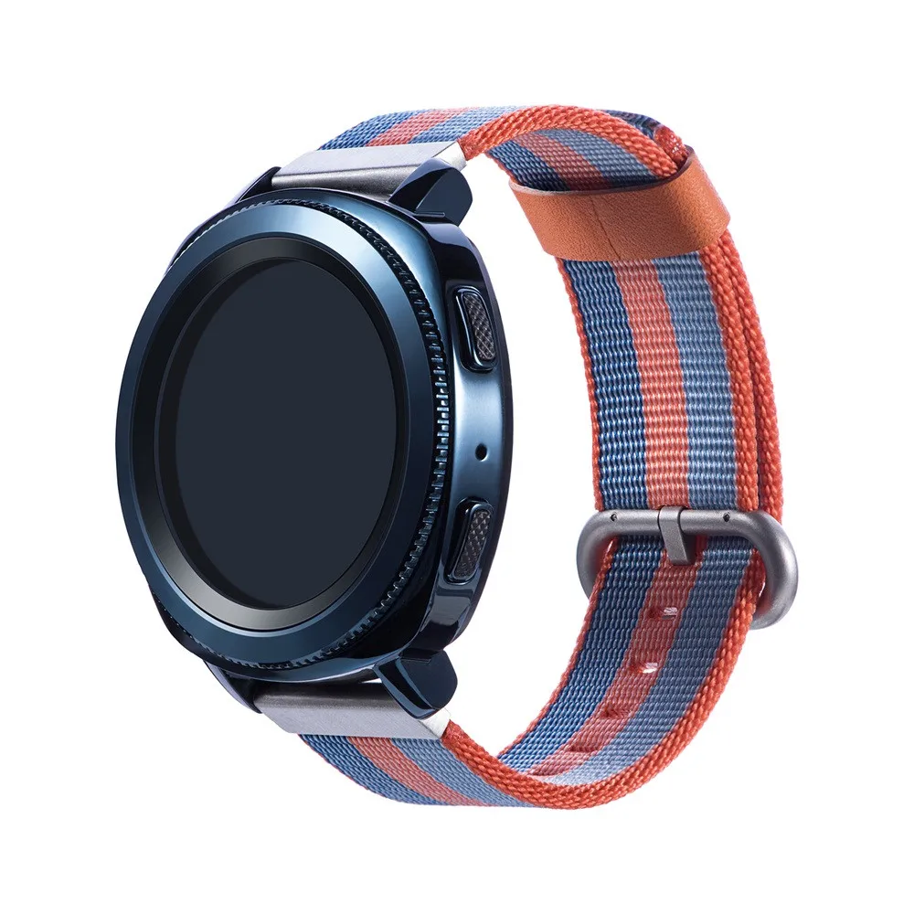 Ремешок для часов нейлоновый ремешок с плетением 22 мм Samsung Galaxy watch 46 мм/gear S3/ Gear2 montre