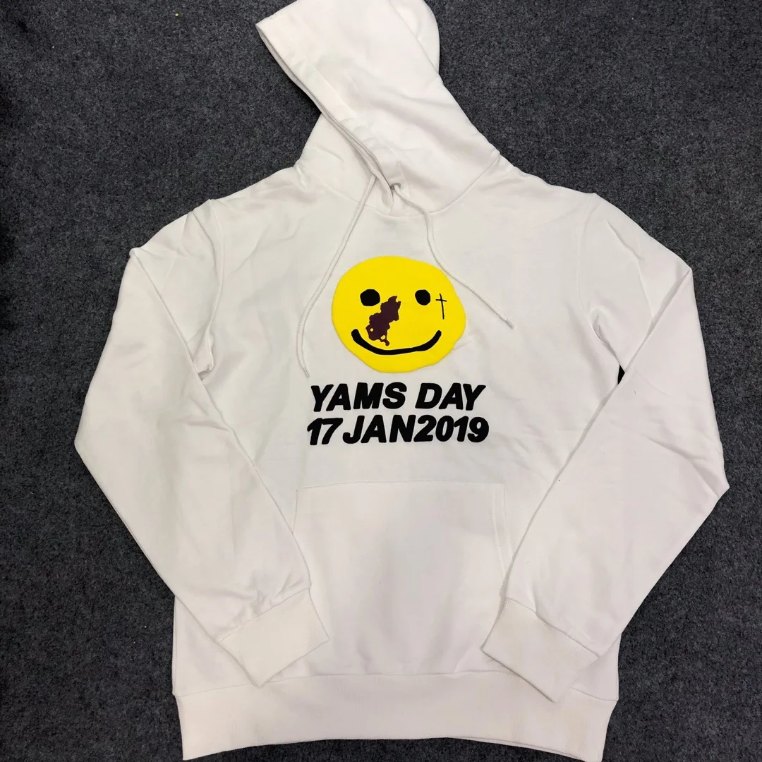 2019 AAP ROCKY Yams Day Hoodie Smile Face Embroidery Women Men Hoodies Sweatshirt Hiphop