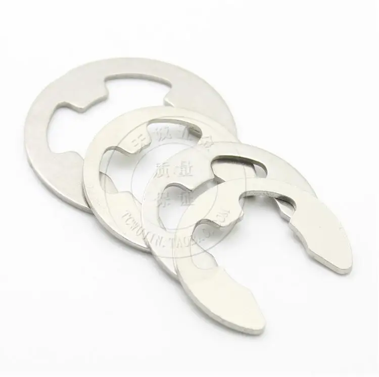 

100pcs M1.5 M2 M2.5 M3 M3.5 M4 Stainless Steel E-Type Retaining Ring Washers E-Clip Opening Split Washer