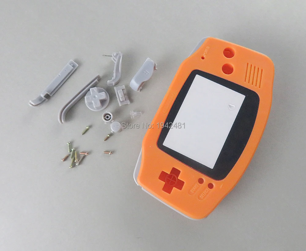 Полный корпус Оболочка Чехол для GBA проводящая резиновая прокладка клей и замена