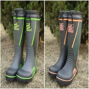 steel toe slip resistant rubber boots