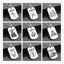 Идеальный JL Fallout западный стиль армейская карточка персонализированные Diy буквы кулон сталь ожерелье персонализированные подарки FSYX01