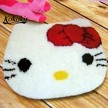 

Crochet tapis knitting needle kits for carpet embroidery yarn needlework diy decorative latch hook rug cartoon tapestry kits