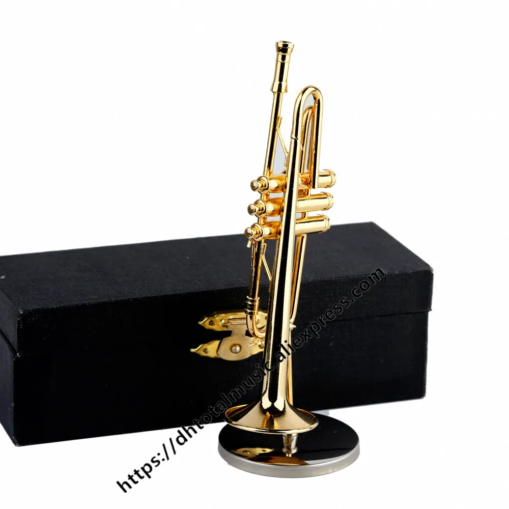 Dh Mini Trumpet Christmas Gift Home Decorations Miniature Trumpet