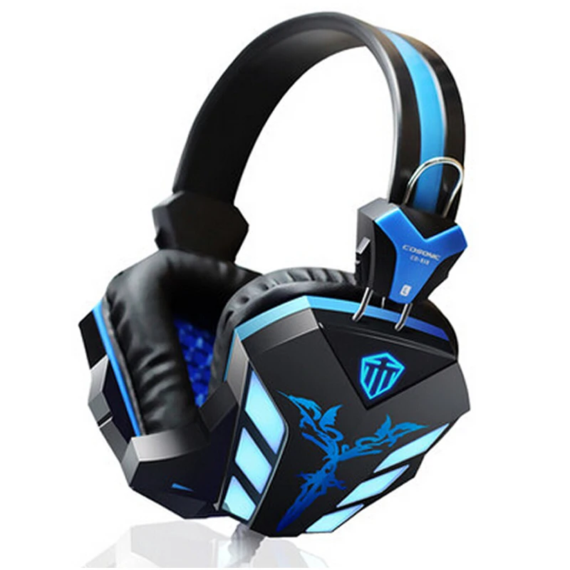 Gaming Headphones Surround Stereo Headband Headset With USB LED Light