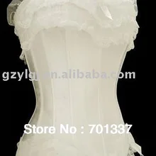 3 цвета пикантное женское нижнее белье атласный со шнуровкой Басков корсет Размеры S-2XL B070