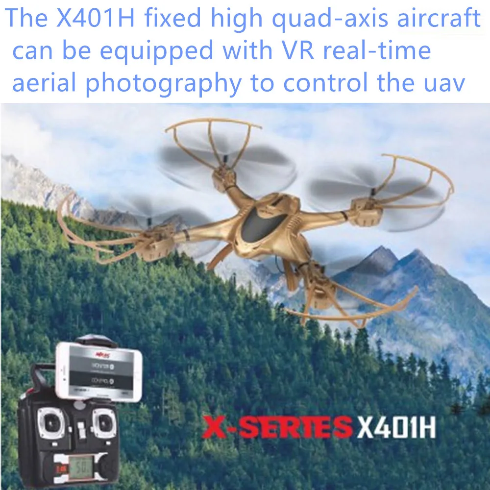 

wifi fpv rc drone X401H Altitude Hold 2.4GHz 4CH 6 Axis Gyro rc Quadcopter Air Pressure High Headless APP phone control drone