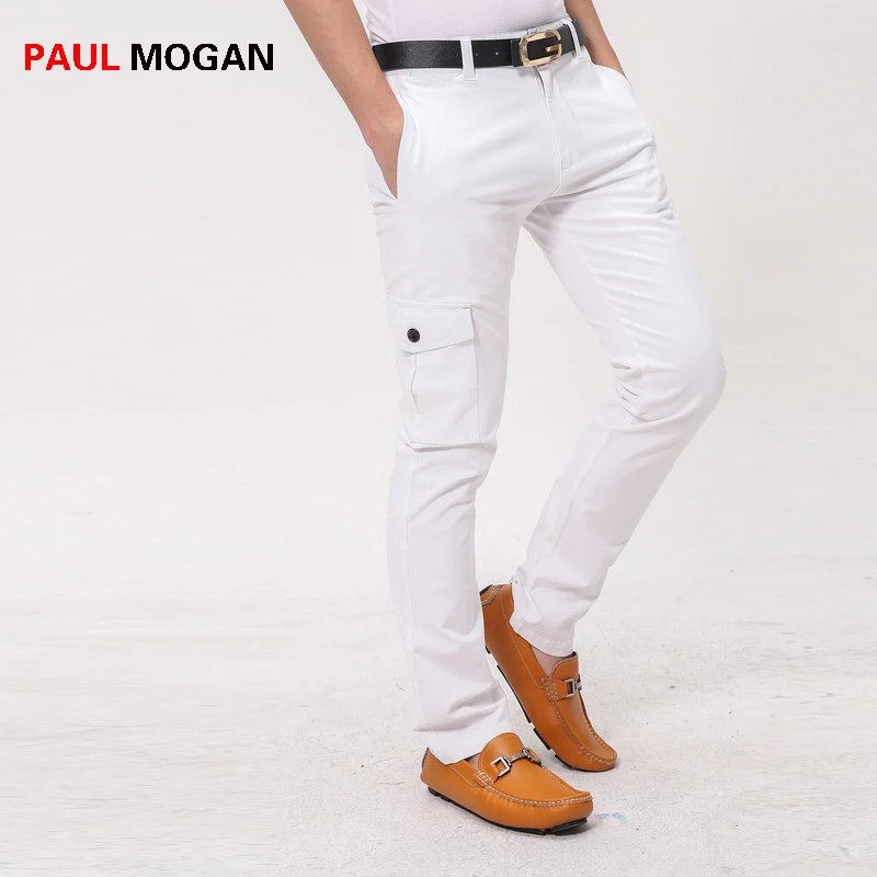 Paul Mogan men pants fashion Casual cotton White pants Designer brand ...