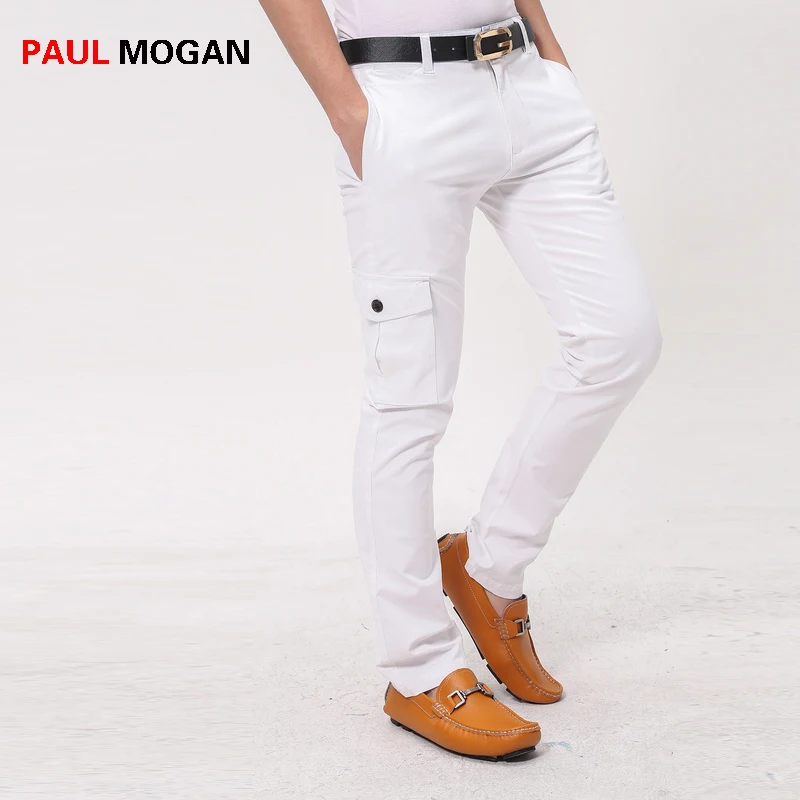 Paul Mogan men pants fashion Casual cotton White pants Designer brand