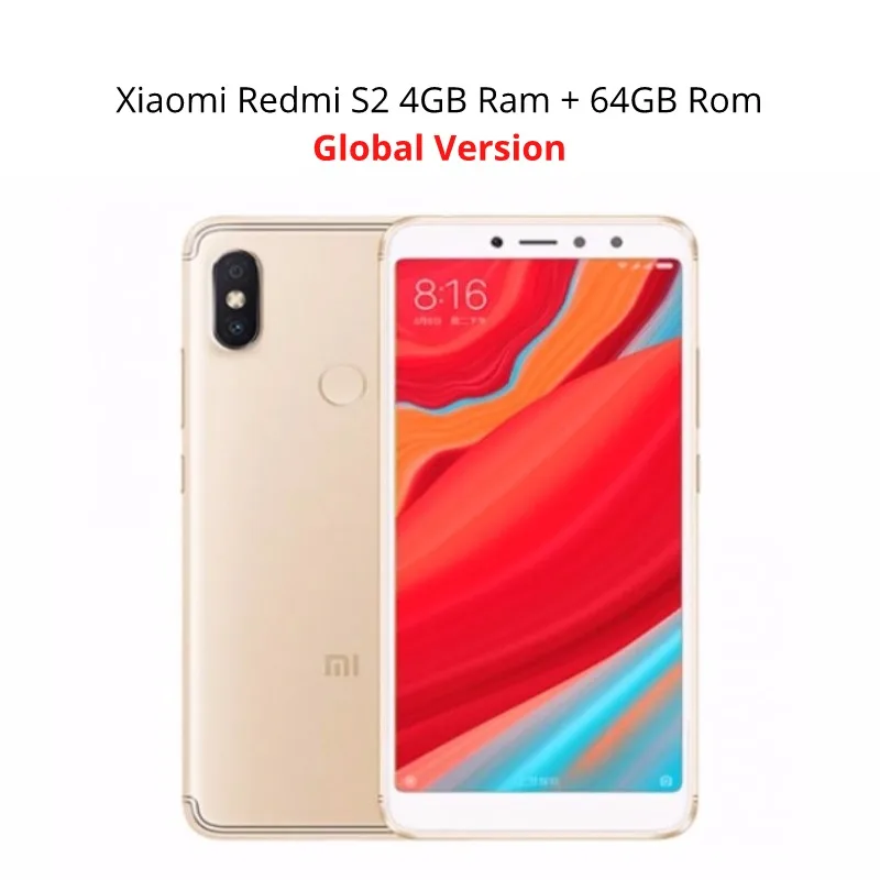 Глобальная версия Xiaomi Redmi S2 64 Гб Встроенная память 4 Оперативная Фирменная