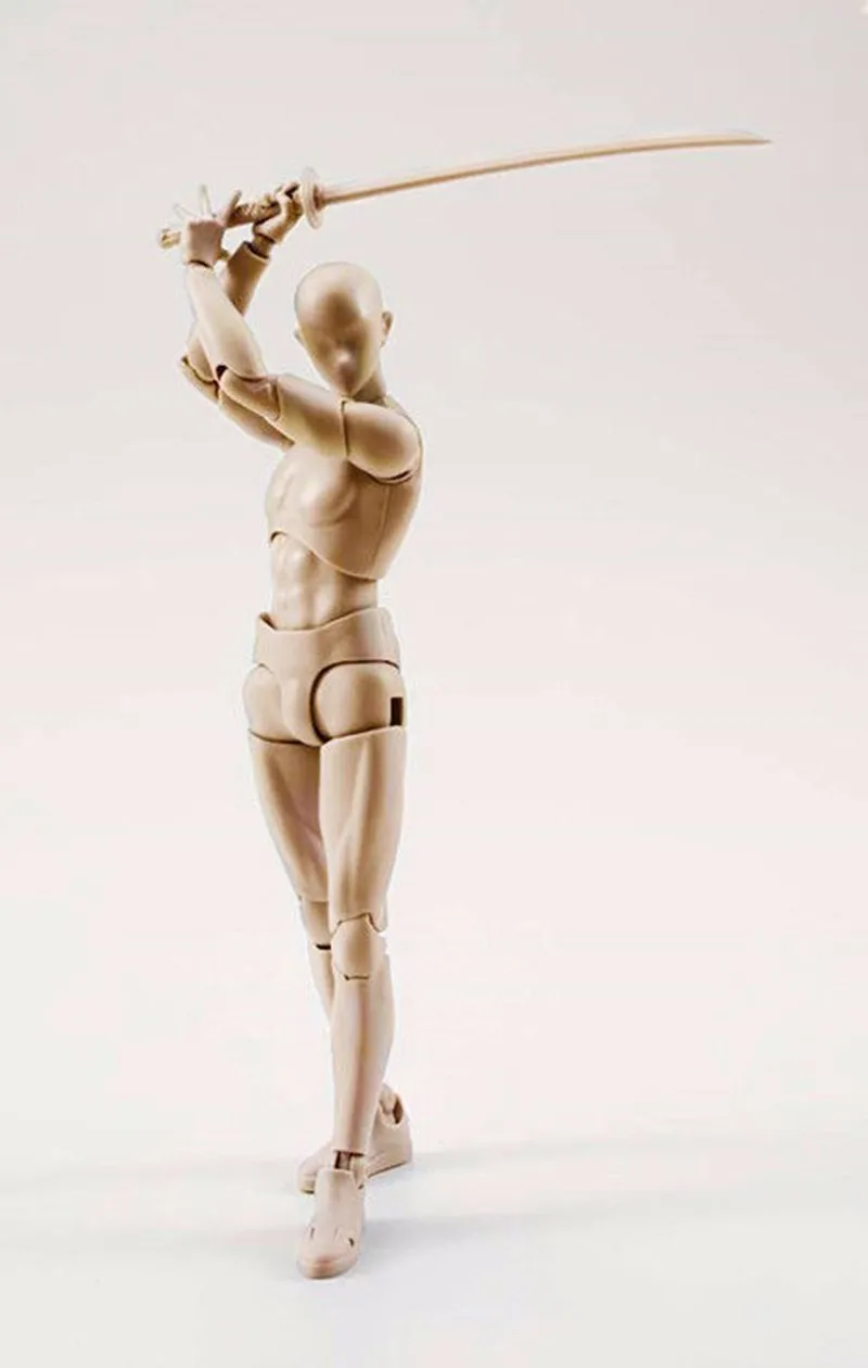 6 Types Body KUN Body Chan SHFiguarts PVC Action Figure DX SET Figma He She Solid Black Pale Orange Gray Ver In Box (17)