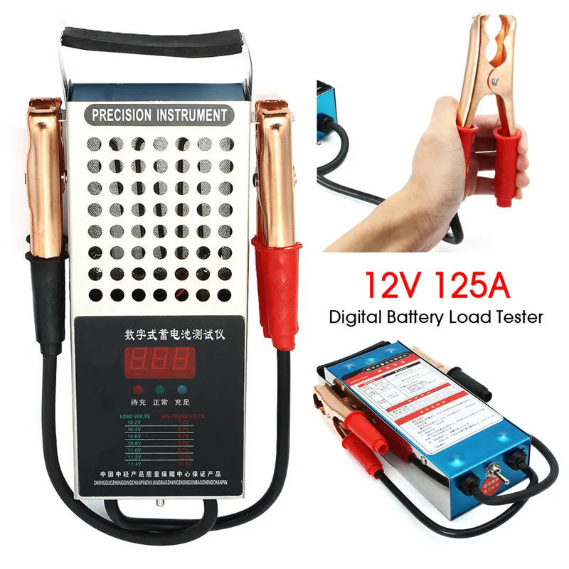 

Car Digital Battery Load Tester 12V 125A CCA LED Vehicle Battery Test Analyzer Digital Battery Load Tester Cold Temperature NEW