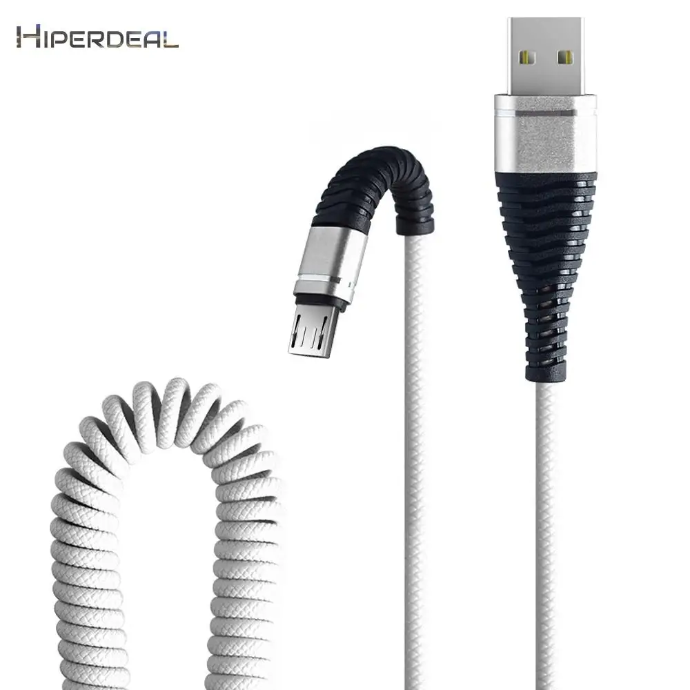 

HIPERDEAL USB 3.0 To Micro USB Fish Tail Spring Durable Cable Data Fast Charging For Android Phone Safe Protable Line Charging