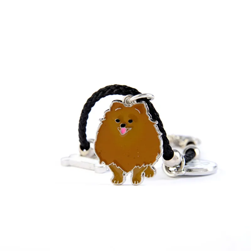 Милые померанские очаровательные браслеты amp браслеты для девочек женщин мужчин Веревка Цепи серебряный цвет кулон в виде собаки мужской женский браслет - Окраска металла: Pomeranian