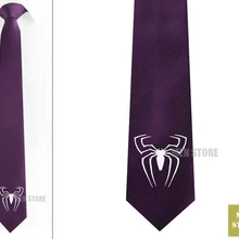 Крутой Человек-Паук Символ Мужской Жаккардовый тканый тонкий узкий 2," галстук 6 см Галстук Свадебная вечеринка галстук для жениха запонки LK088M