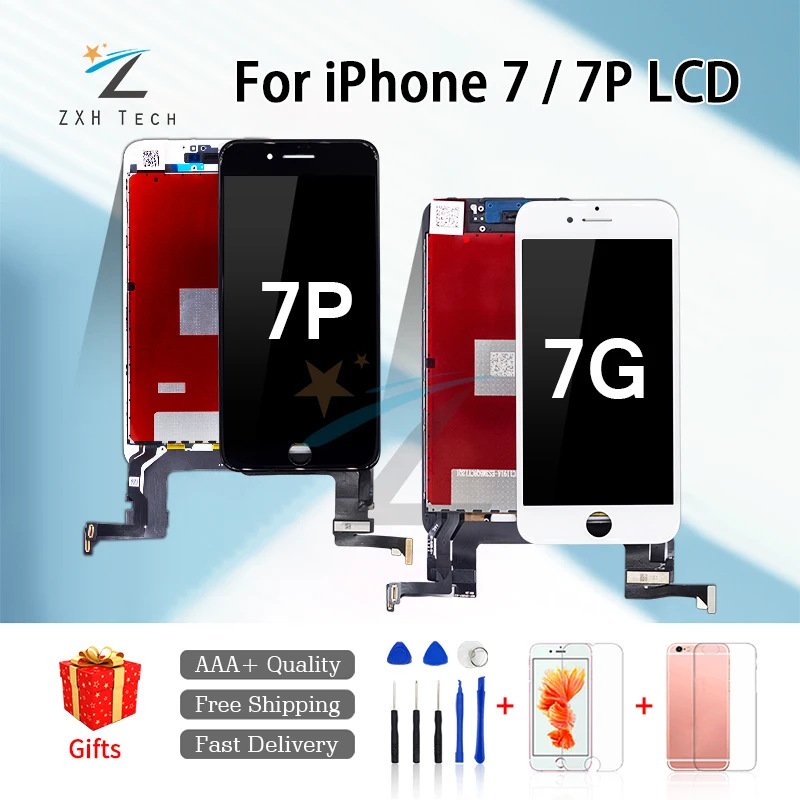 

1PCS LCD For iPhone 7 7 Plus 8 8 Plus LCD Display Digitizer Touch Screen Assembly Replacement with Good 3D Touch Dropshipping