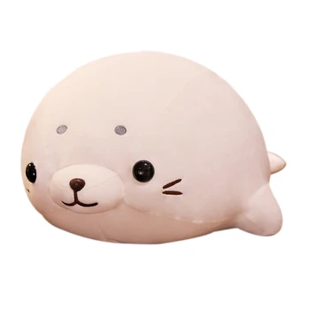 

Cute soft sponge seal plush toy creative simulation feather cotton marine animal pillow gift
