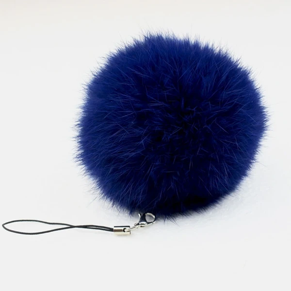 

rabbit Fur Ball Key chains 20pcs/lot 8CM Genuine Rabbit Fur car keychain fur pompom key chain