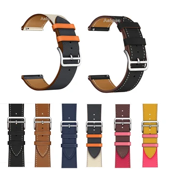 

Fashion Leather Men Women Watch Band Strap 22mm 20mm Smart Watch Accessories Replacement Wrist band strap Watchbands Bracelet