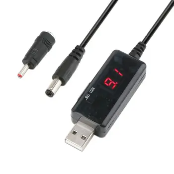 

USB Boost Cable 5V Step Up to 9V 12V Adjustable Voltage Converter 1A Step-up Volt Transformer DC Power Regulator with Switch