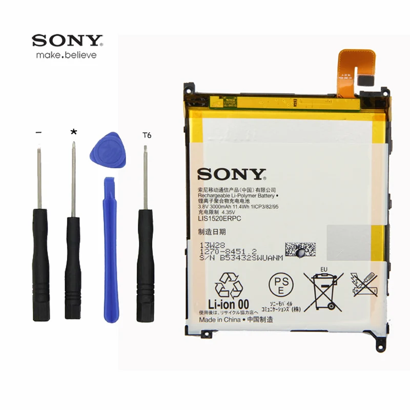 

Original Sony LIS1520ERPC Battery For Sony Xperia Z Ultra XL39 XL39H C6802 C6806 C6833 3000mAh