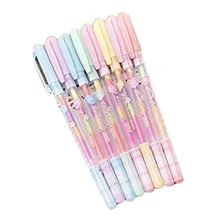 SCLL горячий маленький свежий карамельный цвет 6 цветов 1 набор нейтральный пастельный карандаш горячий кавайный креативный мульти карамельный цвет чернильная ручка