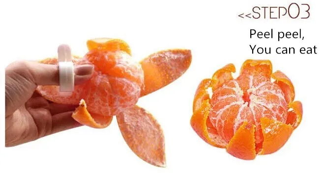 HOMETREE/2 шт./партия, креативные приспособления для фруктов и овощей пальчикового типа, открытая оранжевая Чистка, оранжевое устройство, милые Кухонные гаджеты H521