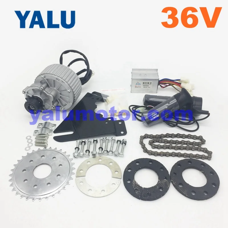 24/36V 450W левый электрического трехколесного велосипеда Conversion Kit с MY1018 unitemotor 12 т левый и свободный комплект для электрического велосипеда самокат комплекта мотор - Цвет: 36V Common Throttle