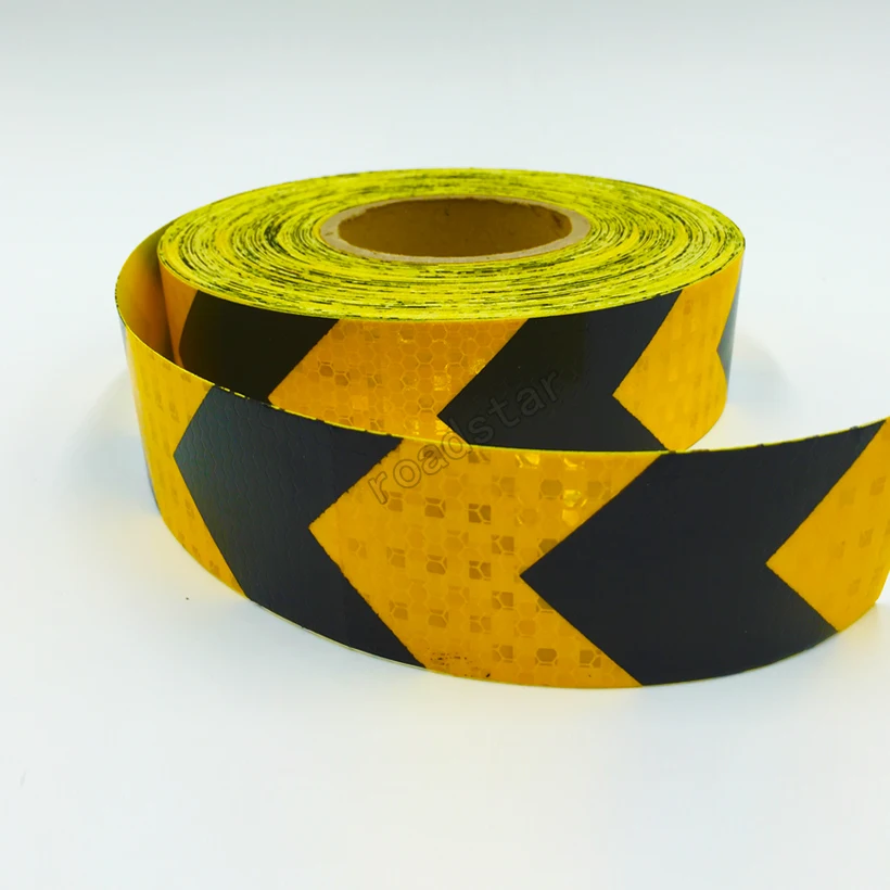 5cm X 25 Shining reflective warning tape with arrow printing 5cm X 25 Shining reflective warning tape with arrow printing
