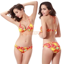 Женский сексуальный купальник горячий Фейерверк Стиль 2 шт Мягкий Бикини Набор Купальники Бразильский бикини