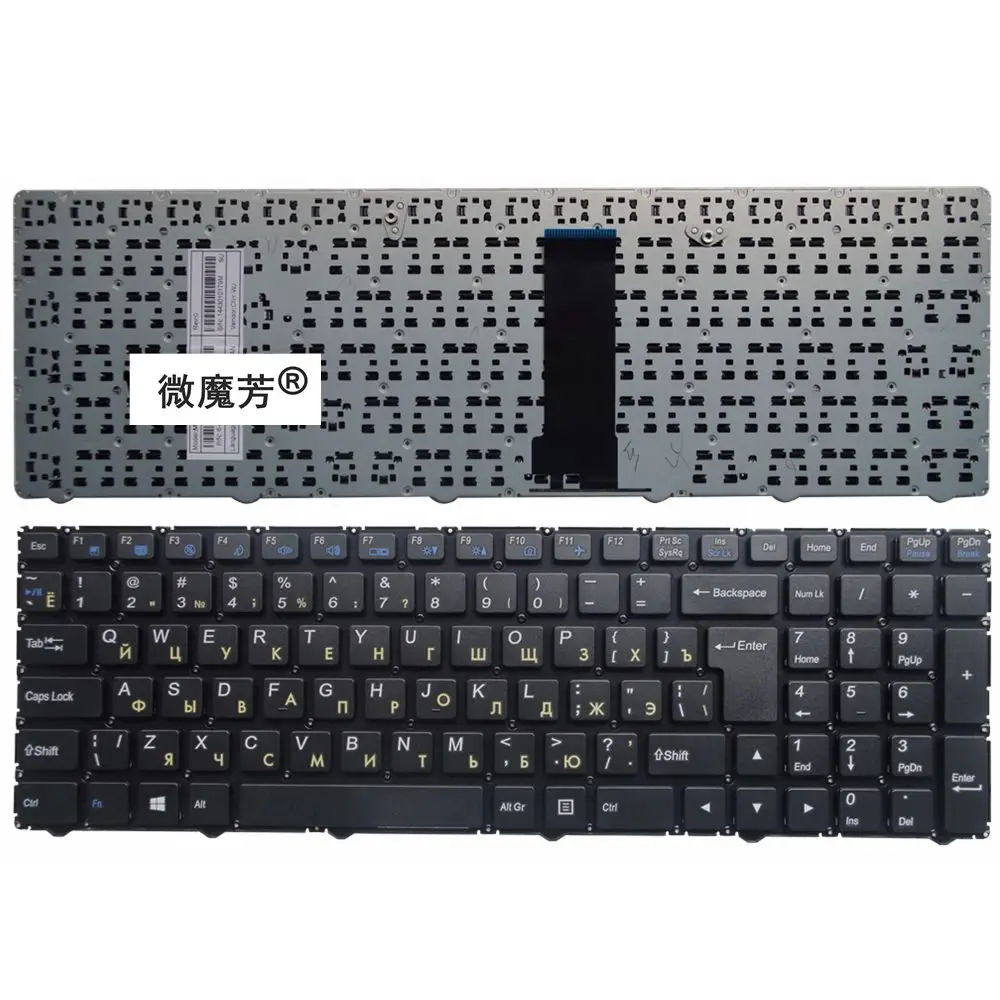 

RU Black New FOR CLEVO WA50SFQ WA50SBQ WA50SCQ WA50SHQ WA50SFQ WA50SHQ WA50SJQ WA50SRQ WA50SJ Laptop Keyboard Russian